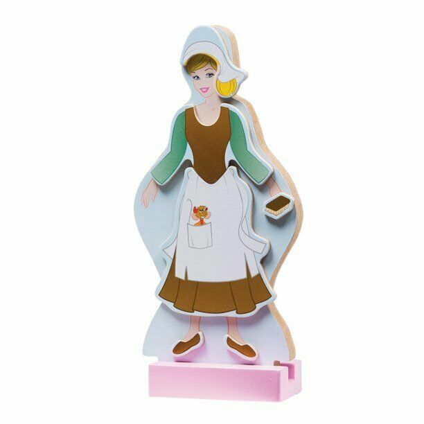 MELISSA & DOUG DISNEY CINDERELLA MAGNETIC DRESS UP WOODEN PLAY SET DISTRESSED PK
