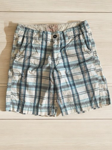 American Eagle Outfitters Men’s Size 33 Longboard Plaid Shorts White & Blue - Picture 7 of 7