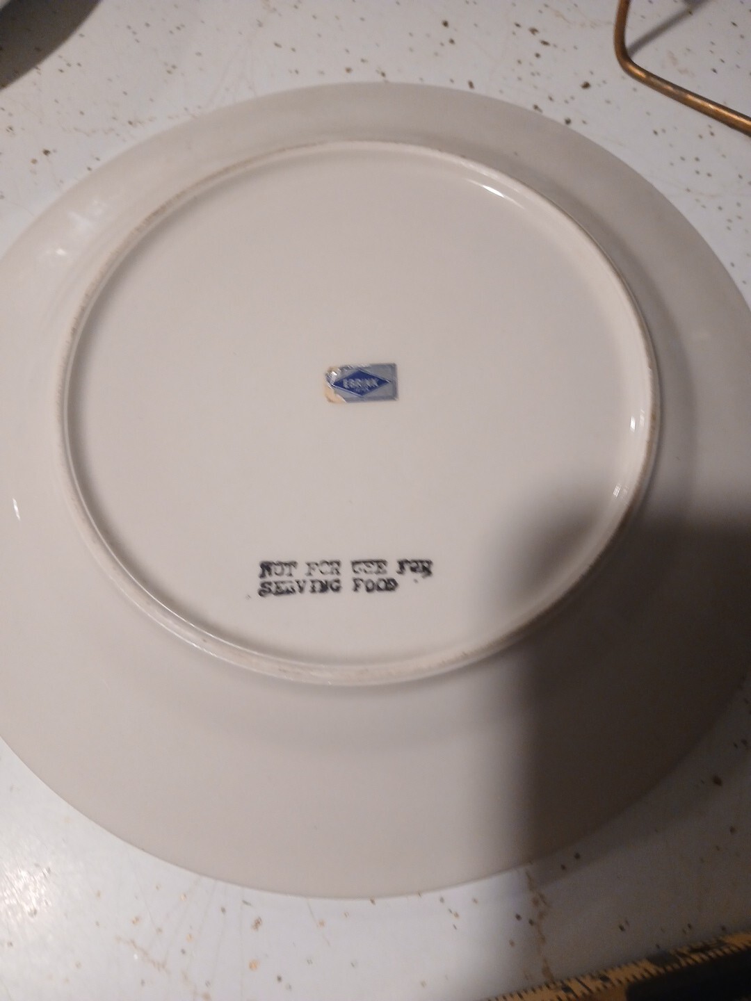 Vintage Souvenir  Kentucky The Blue Grass State Plate Ebrink Japan With Holder