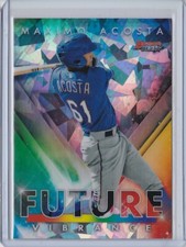 2021 Bowman's Best MAXIMO ACOSTA Texas Rangers Future Vibrance ATOMIC REFRACTOR