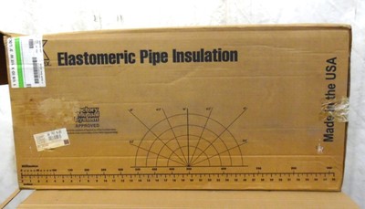 K-FLEX INSUL-TUBE 6RXL048118-3, 52 PCS, PRE-SLIT 3' L, 1/2'' WALL THICKNESS