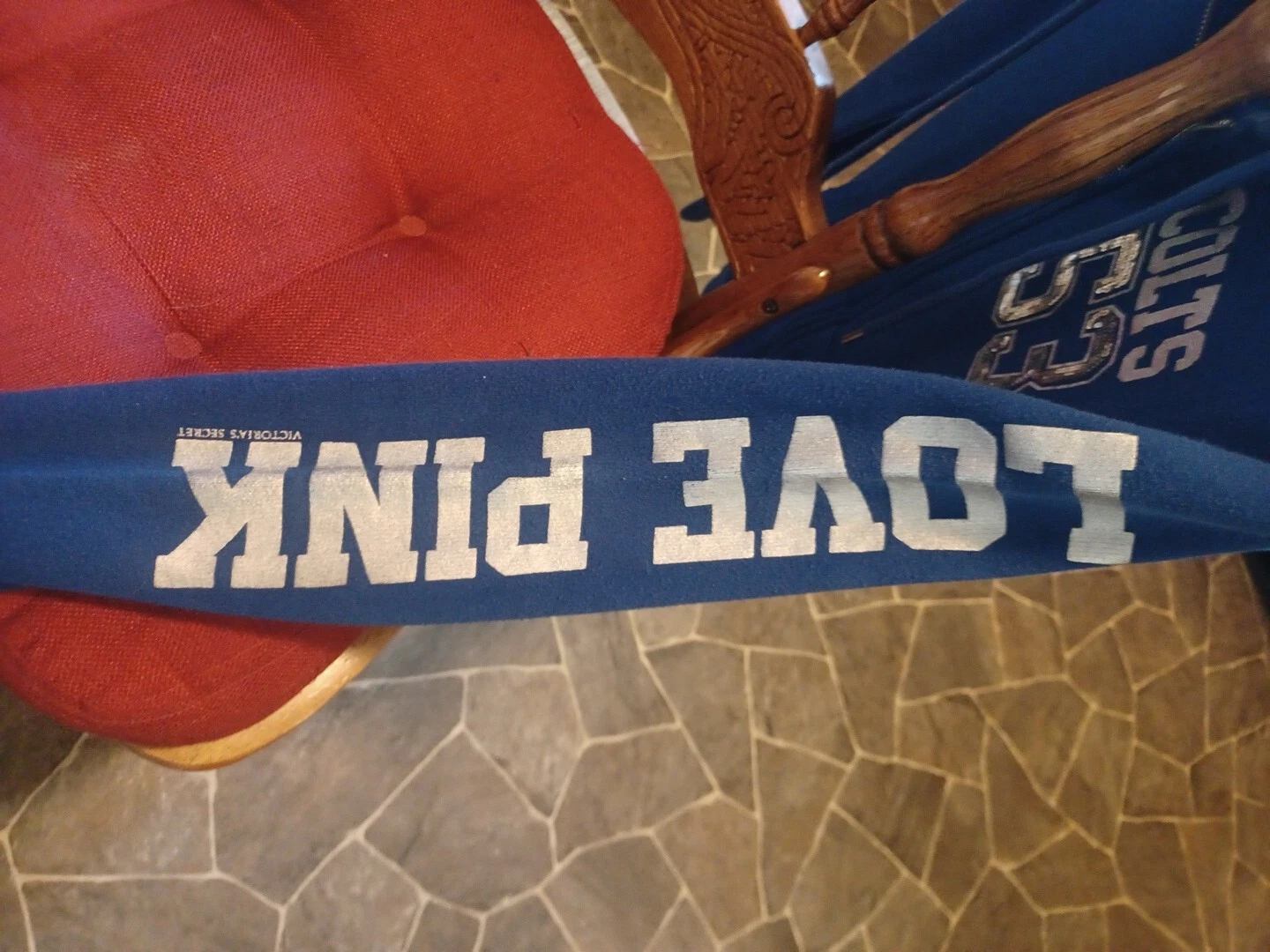 UNDERCOVER Felpa con cappuccio NFL Victoria's Secret ROSA XS Indianapolis COLTS 53 cerniera integrale anteriore