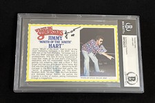 JIMMY HART WRESTLING SUPERSTARS LJN SIGNED AUTOGRAPHED BIO CARD BAS AUTHENTIC