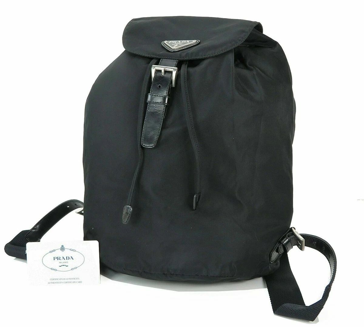 Prada silver hotsell backpack