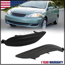 2x New Front Bumper Fog Light Bezel Cover For Toyota Corolla 2005 2006 2007 2008