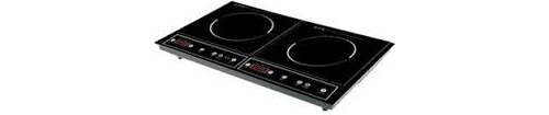 DCG EKP2431 Piastra Induzione Doppia 1800W+1400W - Ideale per Camper e Viaggi