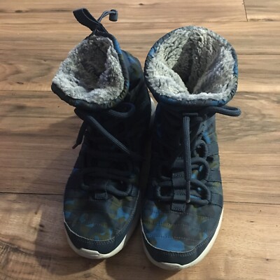 Women's Nike Roshe One Hi Print Sneakerboots, 807425 400 Size