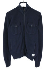 North Sails Sweatshirt Men M Zipper Wool Blend High Collar Pockets