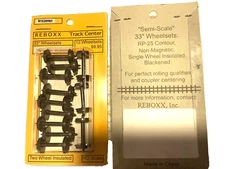 ReBoxx-2 33" HO Semi-scale wheels sets, .985" Axle Length, 12/ Pkg, NMRA RP-25