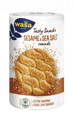Wasa Crackers | Wasa Sesame & Sea Salt Rounds | 8,2 Ounce Total /235 Gr