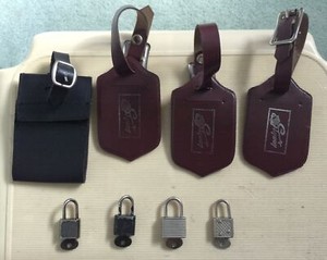 Luggage Tags And Locks/ Lot Of 4