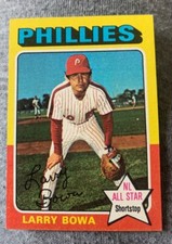 1975 TOPPS MINI #420 LARRY BOWA Very Nice!!!