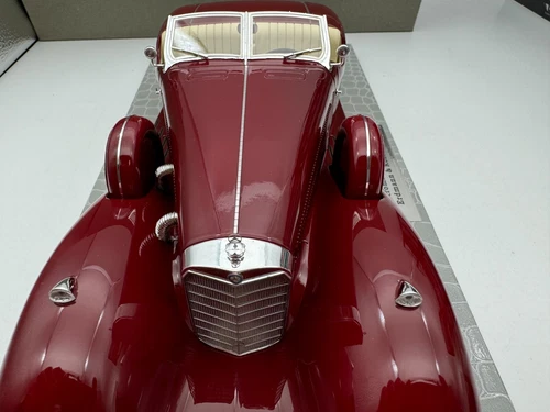 AMC 1/18 Mercedes Benz 540K W29 Stromllnien Roadster 1936 Erdmann & Rossi Red - Picture 10 of 16