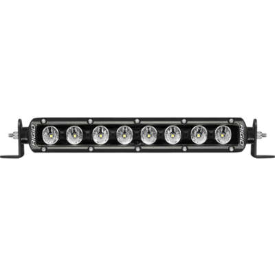 Rigid Industries 10in Radiance Plus SR-Series Single Row LED Light Bar with 8 Ba
