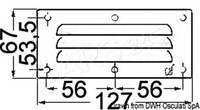 Osculati LüFtungsgitter Va-Stahl. Poliert 67X127 Mm