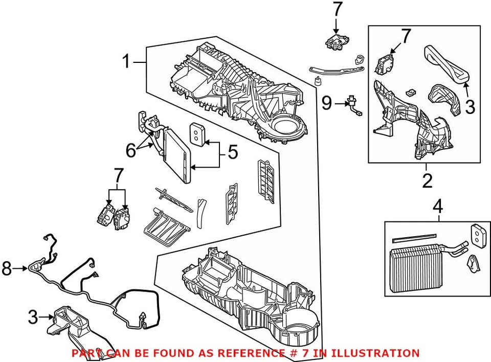 Actuador de válvula de temperatura de aire acondicionado Mopar genuino OEM para Chrysler Dodge Foto 2 de 2