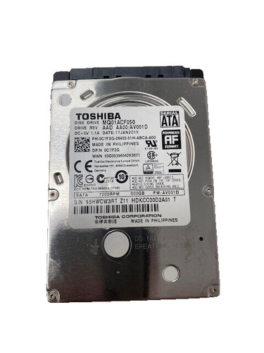 Toshiba MQ01ACF050 500 GB 2,5" Laptop-Festplatte SATA