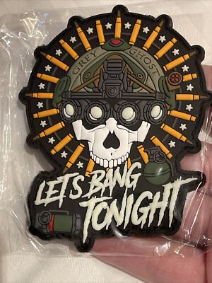 2024 Shot Show Las Vegas NV Grey Ghost Lets Bang Tonight Patch Skull