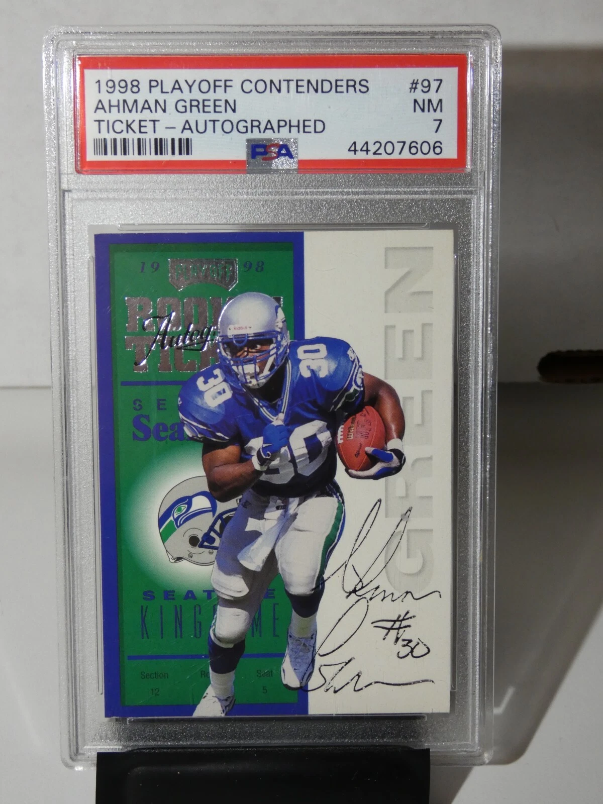 Ahman Green Playoff Contenders Ticket #97 Autographed