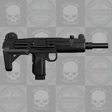 Uzi submachinegun custom weapon for GI Joe 1:12 & 1:18 & 1:10 & other figures