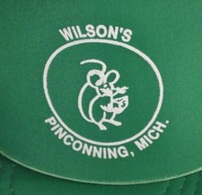 Wilson's Pinconning, Michigan Rat Cheese Green Mouse NOS Trucker R  R Snapback