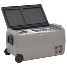 Cool Box with Wheel and  Black & Grey 50 L  & PE B9N1