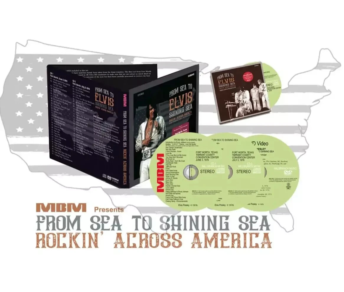 Elvis Presley 3CD+DVD Boxset: From Sea To Shining Sea (new & sealed)