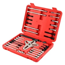 46Pc Harmonic Balancer Gear Puller Steering Wheel Tool Set Kit with Case
