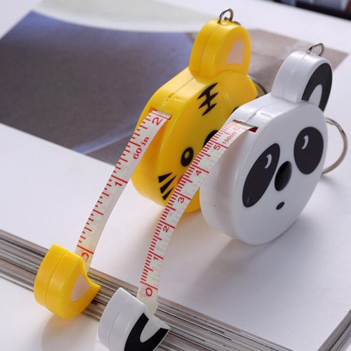1pc Cute Animals Roll Automatic Stretch Ruler Stationery Sewing Measure ...