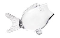 Clear Glass Fish Bowl - Fish Shaped On Stand For Goldfish Candy Dish (small... Clear Glass Fish Bowl - Fish Shaped On Stand For Goldfish Candy Dish (small...