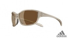 NEW ADIDAS A414 6052 LIBRIA CRYSTAL ICY BEIGE SUNGLASSES MIRROR LENSES
