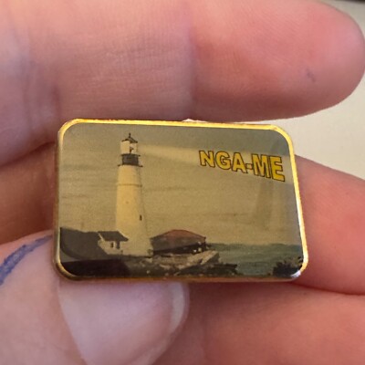 NGA-ME Maine National Geospatial-Intelligence Agency Book of Lights Lapel Pin