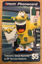 $5 Telecom Phonecard Book Muncher Mint   BB2