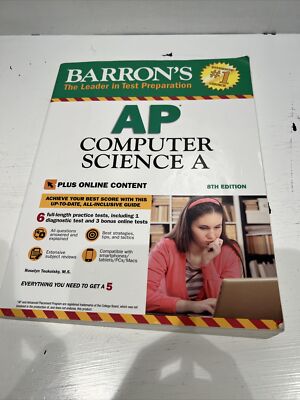 Barron's AP Computer Science a with Online Tests by Roselyn Teukolsky (2018,...
