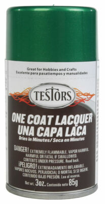 Testors Mystic Emerald One-Coat Metallic Lacquer Spray Paint - 3oz 88.7mL 1845MT