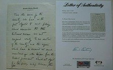 JOHN F KENNEDY OWNED HANDWRITTEN NOTES RE GOVERNMENT RELIEF W SIGNED PSA LOA