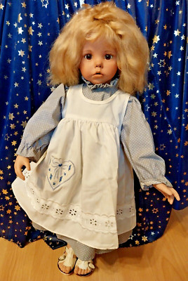 Dianna Effner Künstlerpuppe Porzellanpuppe Sammlerpuppe ''Hilary'' ca. 48 cm