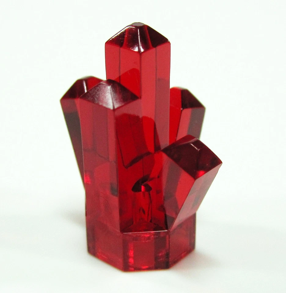 10 x LEGO Kristall 1x1 - Rot transparent - 52 und 30385 - NEU - Bild 2 von 3