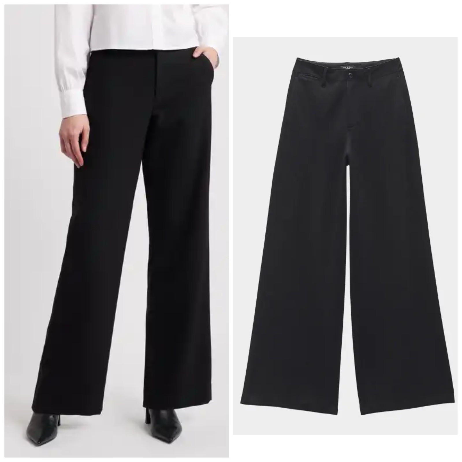 NWT Rag & Bone $358 Marianna Ponte Pants In Black Size: Small