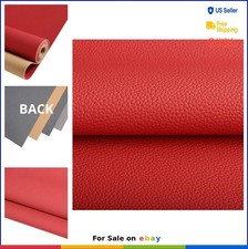 Marine Vinyl Faux Leather Fabric 0.9mm Waterproof Scratch Resistant Red 2 Yards