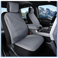 Ford F150 F250 F350 F450 Crew Cab Seat Covers 2015-2026 Grey Water Resistant