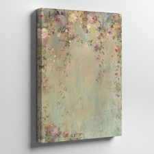 Vintage Style Floral Canvas Wall Art Romantic Roses And Blossoms Print Home