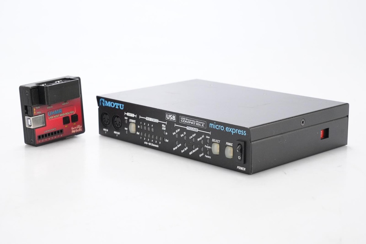 MOTU Micro Express USB MIDIインターフェース MOTU Micro Express 4x6 USB MIDI Interface | Sweetwater