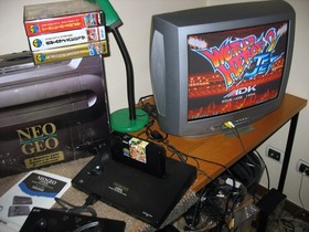 BOXED NEO GEO AES CONSOLE JAP+SAMURAI 1, 2, WORLD HEROES 2 JET