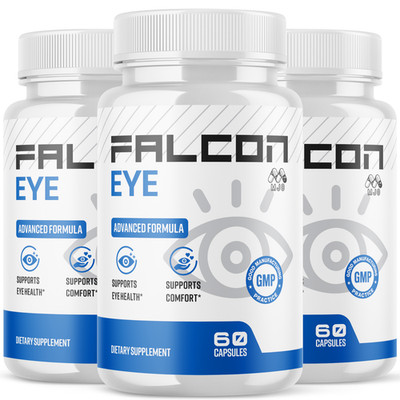 (3 Pack) Falcon Eye Pills Advanced Vision Support Supplement FalconEye 180 Caps