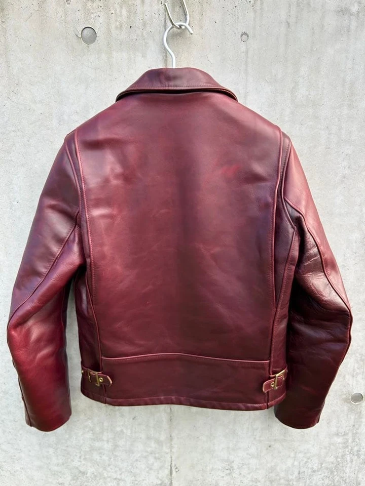 Schott 6103US Burgundy Chromexcel Leather Trucker Jacket 38 Special Edition - Image 2 of 4