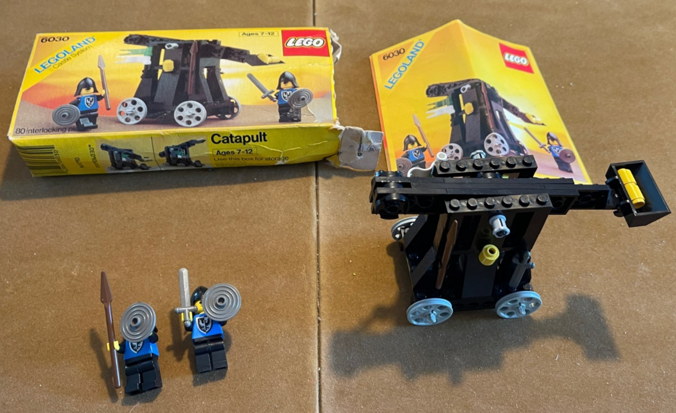 Lego 6030 Castle Catapult Original Box & Instructions | eBay