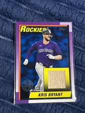 2025 Topps Kris Bryant 1990 Bat Relic Blue Series 1 One #/150 Rockies