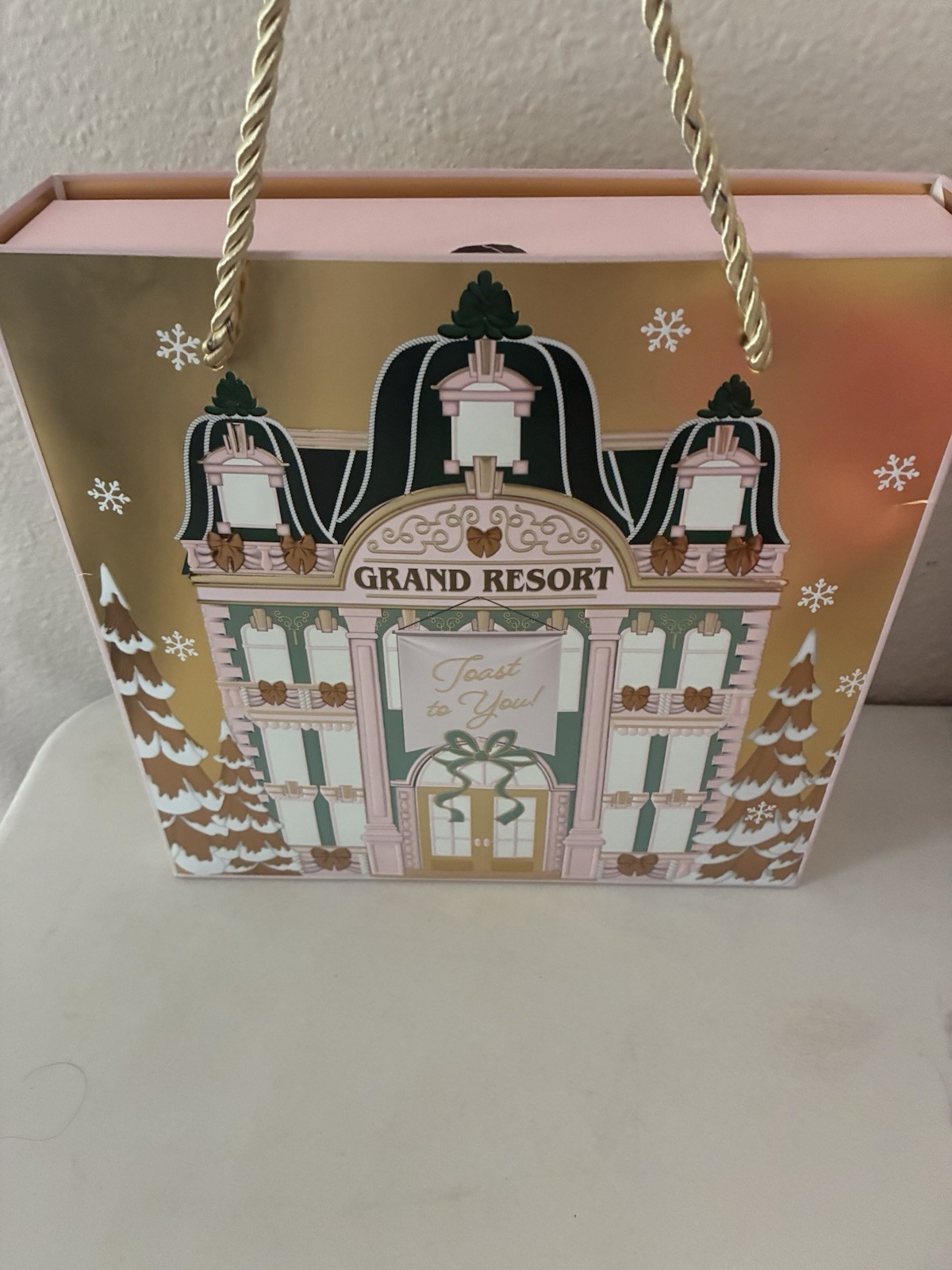 Bath & Body Works Box Gift Set 3Pcs Champagne Toast Mist Body Lotion Shower Gel
