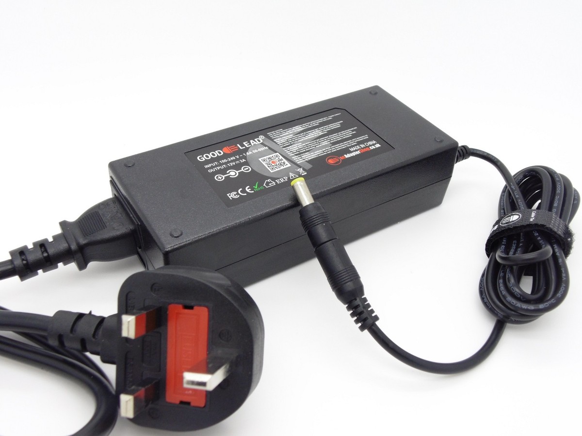 PKPOWER 12V 3A 3000mA AC-DC Switching Adapter Replacement for Desktop Power Supply HH-3000-12D 2.5/2.1